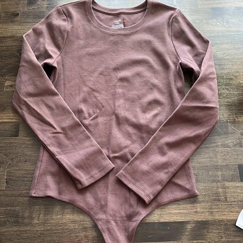 Womens size Large Nuuds ribbed body suit.